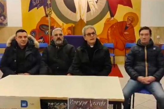 Viterbo - La presentazione del presepe vivente della solidarietà