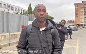 Rudy Guede al tribunale di Viterbo