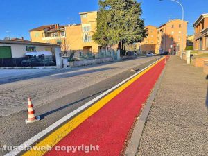 Viterbo - La pista ciclabile al Carmine