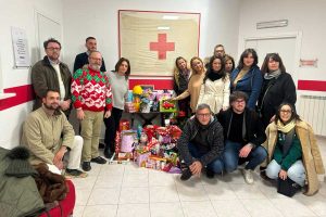 Viterbo - La raccolta solidale di Fratelli d'Italia