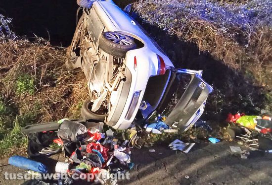 Ischia di Castro - Incidente in strada Doganella