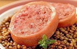 Zampone con le lenticchie