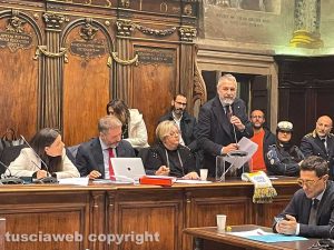 Viterbo - Consiglio straordinario sullo stadio Rocchi - L'avvocato Luca Mecarini