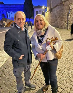 Il giornalista Osvaldo Bevilacqua e Alessandra Croci