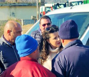 Protesta degli agricoltori - Chiara Frontini a Orte