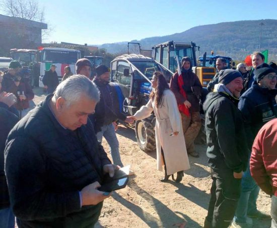 Protesta degli agricoltori - Chiara Frontini a Orte