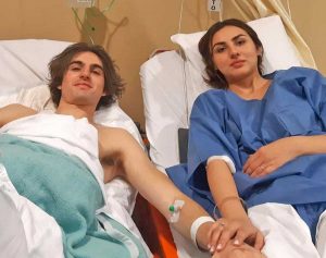 Gli sposi Paolo Mugnaini e Valeria Ybarra