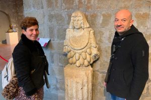 Viterbo - Eleonora Fiammetta Fadda e Nicola Cuccureddo in visita al Polo monumentale Colle del Duomo