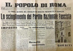 La prima pagina del Popolo di Roma