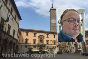 Palazzo dei Priori - Nel riquadro Luca Talucci, presidente Silb