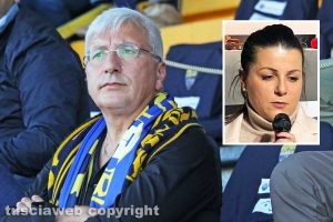 Viterbo - Marco Romano - Nel riquadro la sindaca Chiara Frontini