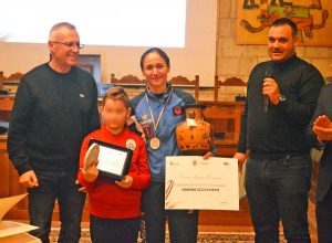 Tarquinia - La campionessa di tiro al volo Simona Scocchetti