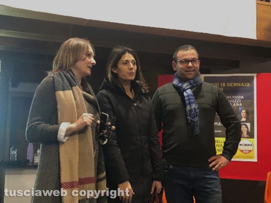 Civita Castellana - Simona Sassara, Virginia Raggi e Valerio Biondi