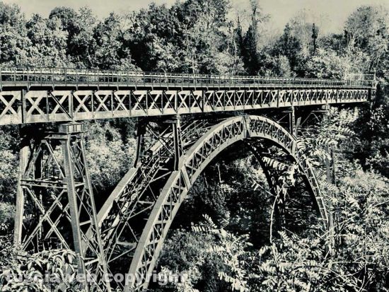 Ronciglione - Ponte in ferro sul Rio Vicano