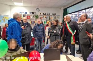 Viterbo - Inaugurazione dello Spazio giovani dell'Emporio Solidale - Tra i presenti Alfonso Antoniozzi, Patrizia Notaristefano, Domenico Arruzzolo