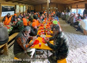 Tuscania - I soci dell'azienda faunistico-venatoria Pantalla