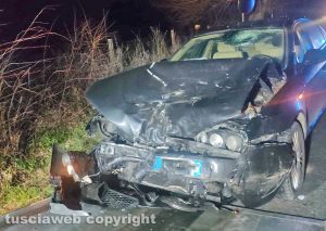 Viterbo - Scontro tra auto sulla Cassia Sud, una donna ferita