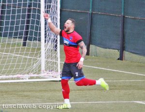 Civitavecchia Calcio - Vittorini dopo il gol