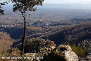 Soriano nel Cimino vista dalla panchina gigante