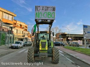 Viterbo - La protesta degli agricoltori