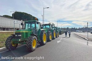 Viterbo - La protesta degli agricoltori
