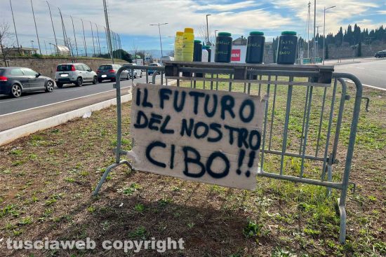 Viterbo - La protesta degli agricoltori