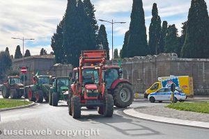 Viterbo - La protesta degli agricoltori
