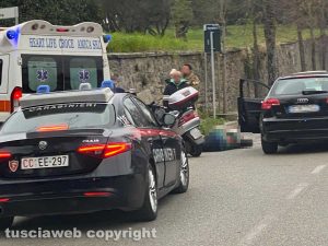 Viterbo - Incidente a viale Trieste