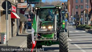 Viterbo - La protesta degli agricoltori