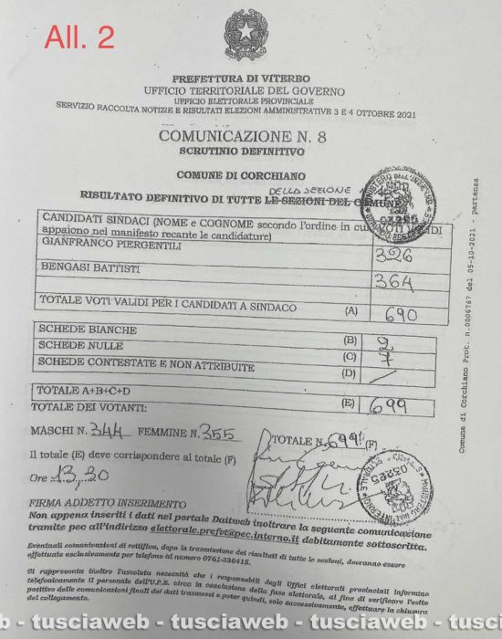 La documentazione diffusa da Bengasi Battisti