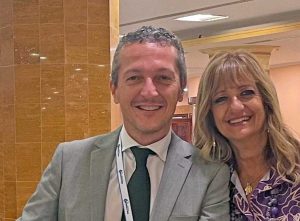 Silvia Somigli col segretario generale Uil scuola Giuseppe D'Aprile