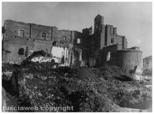 Viterbo - La chiesa di san Francesco bombardata il 17 gennaio 1944
