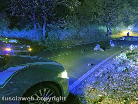 Viterbo - Incidente su strada Sammartinese