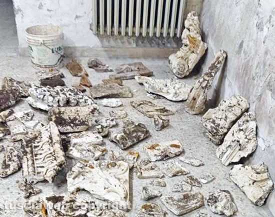 Viterbo - Le scoperte fatte durante i lavori alla scuola media Tecchi