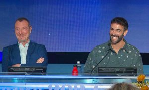 Sanremo - Amadeus e Marco Mengoni