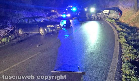 Viterbo - Incidente su strada Sammartinese