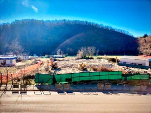 Valentano - Area lavori per la costruzione dell’access point del Geoparco della Tuscia