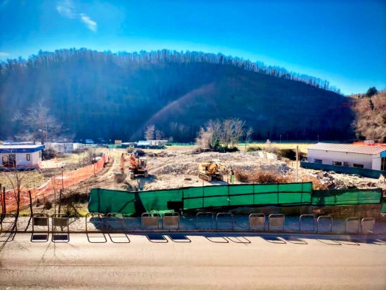Valentano - Area lavori per la costruzione dell’access point del Geoparco della Tuscia