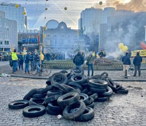Bruxelles - Agricoltori in protesta