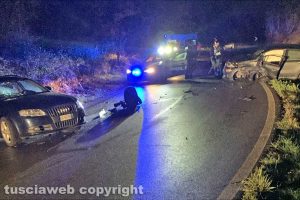 Viterbo - Incidente su strada Sammartinese