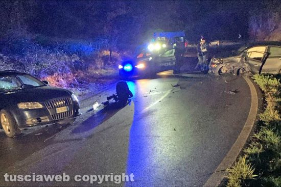 Viterbo - Incidente su strada Sammartinese
