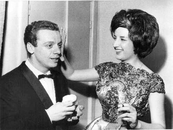 Johnny Dorelli assieme a Mina nel 1960