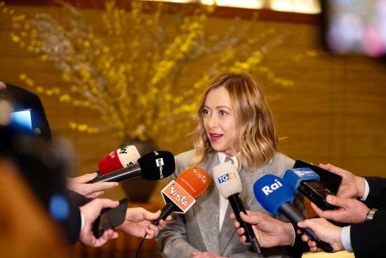 Giorgia Meloni a Tokyo - Il punto stampa