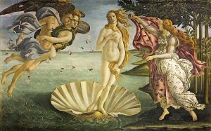 "La nascita della Venere" di Botticelli