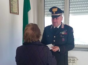 Canepina Carabinieri - Anziana vittima di truffa - Restituiti i soldi