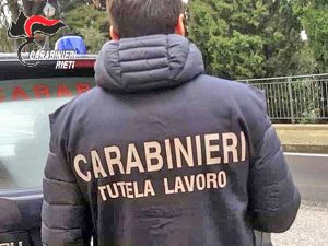 Rieti - Carabinieri tutela del lavoro