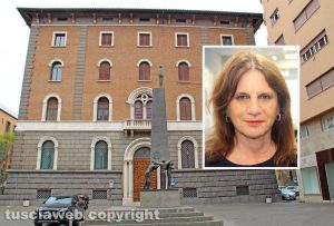 Viterbo - Banca d’Italia - Nel riquadro Laura Allegrini