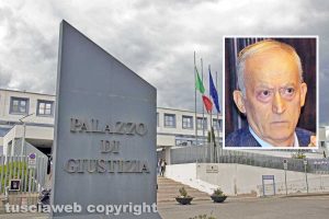 Viterbo - Palazzo di giustizia - Nel riquadro Marco Bruzziches