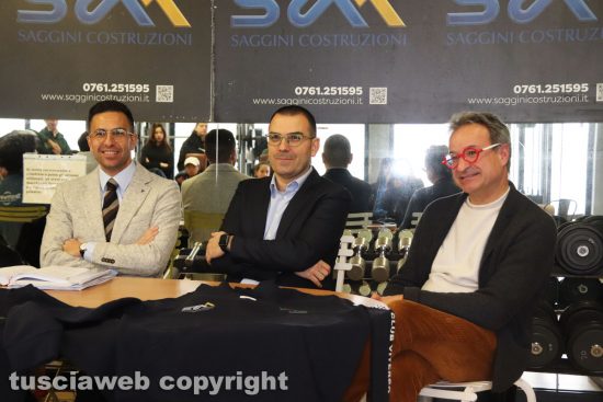 Viterbo - Presentazione della stagione agonistica 2024 del Tennis Club - Da sinistra Fausto Barili, Sergio Saggini e Agostino Tamantini