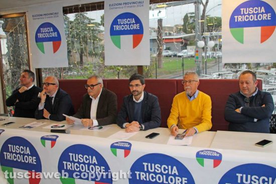 Elezioni provinciali - La presentazione della lista Tuscia Tricolore